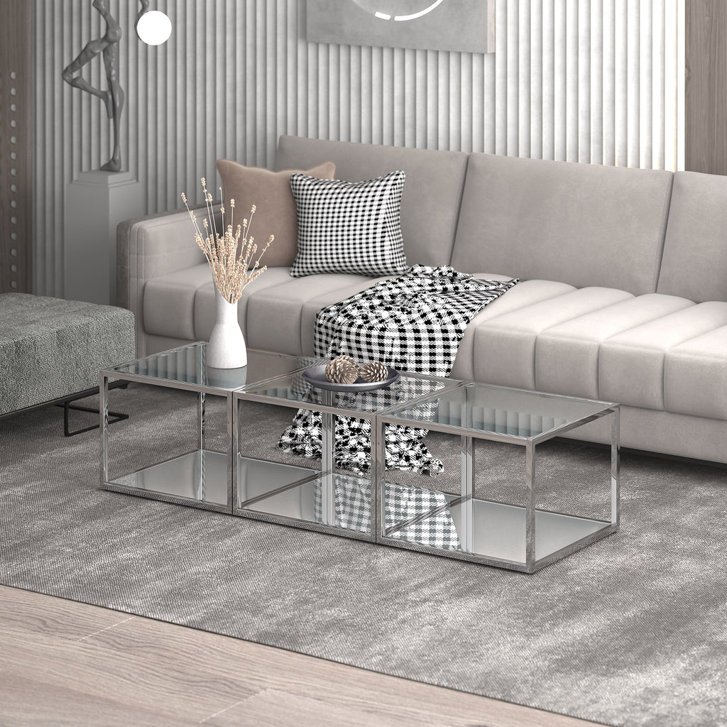 Casini 3Pc Small Coffee Table Set