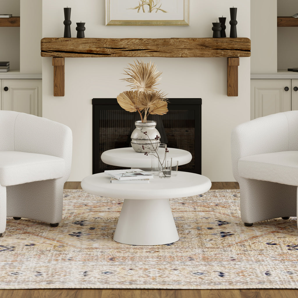 Galio 2Pc Round Coffee Table Set