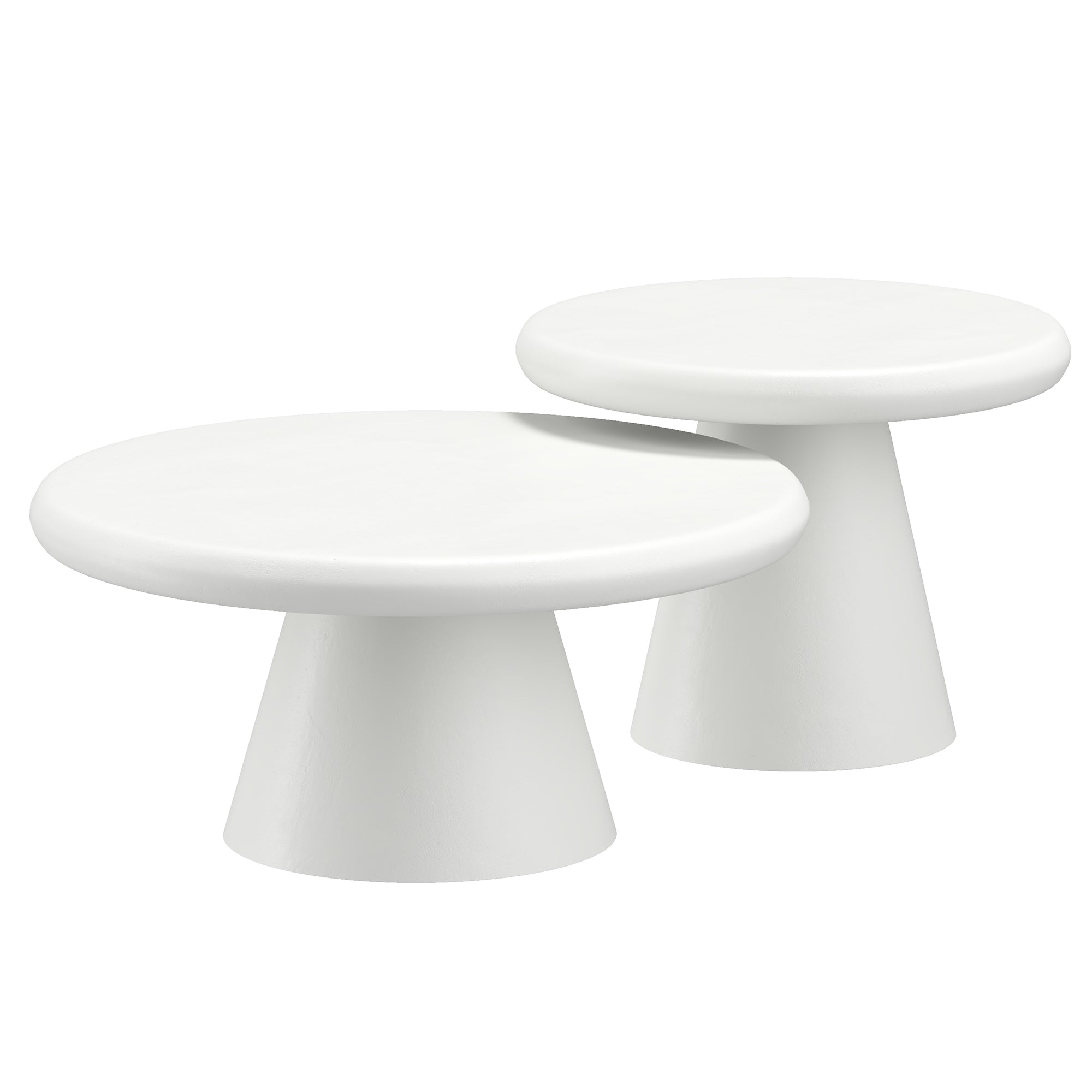 Galio 2Pc Round Coffee Table Set