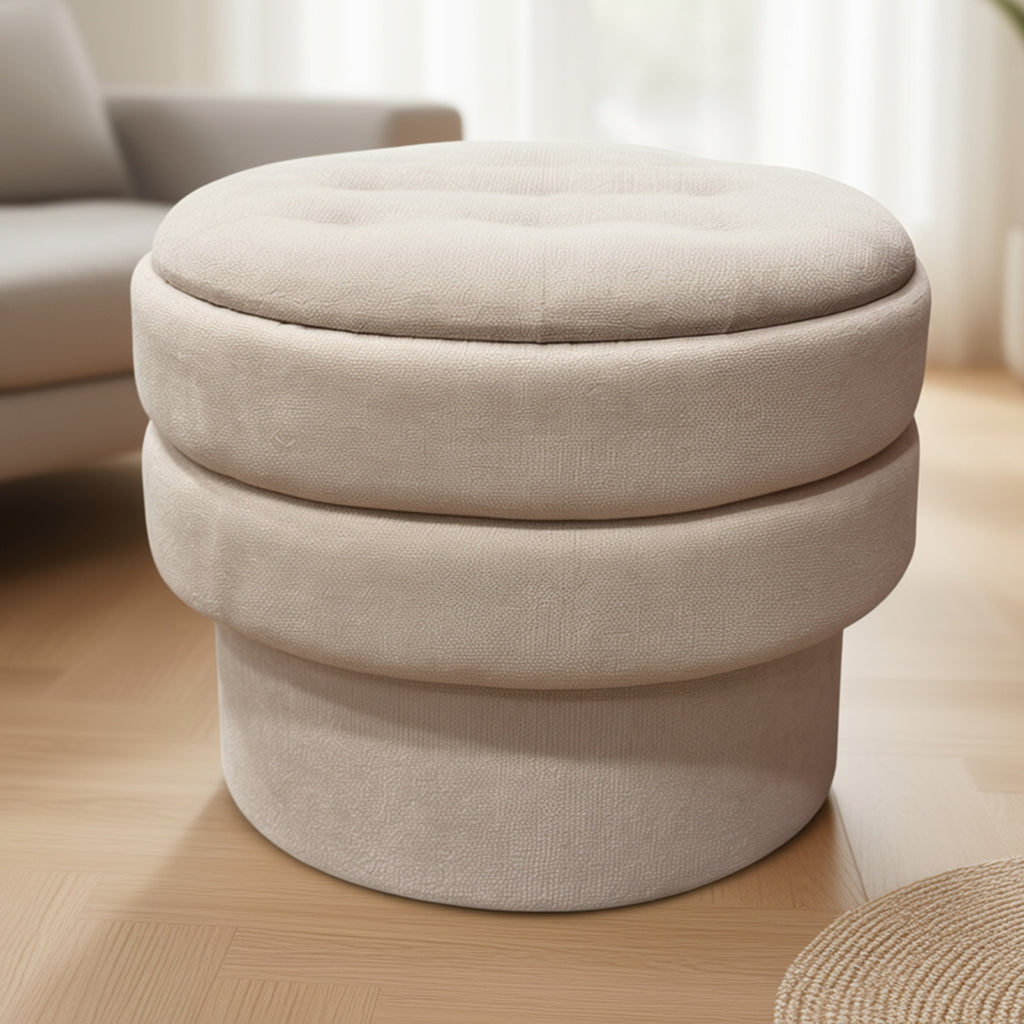 Kepler Round Storage Ottoman
