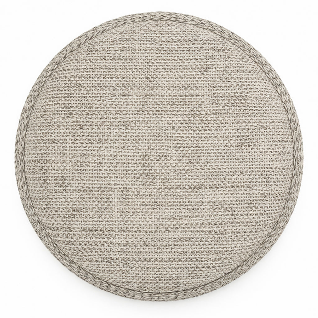 Indigo Round Storage Ottoman
