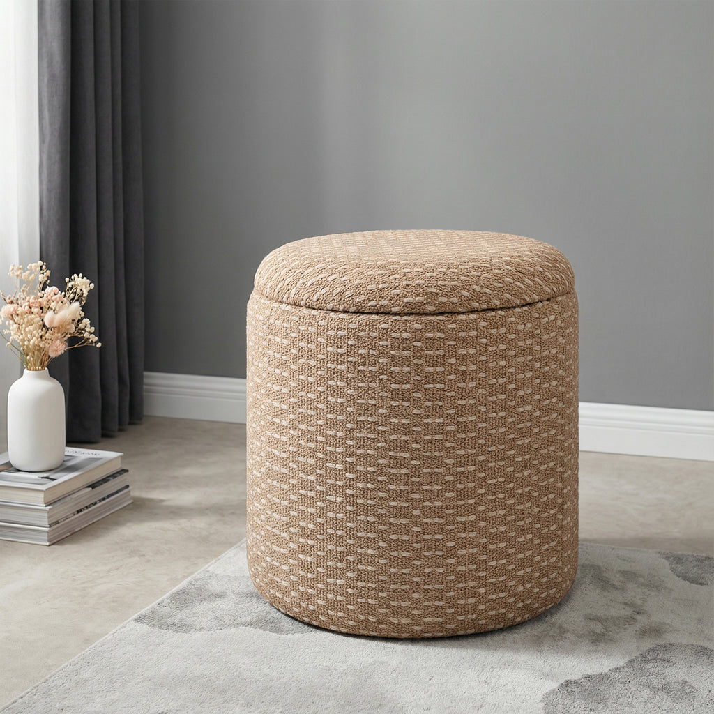 Fenna Round Ottoman
