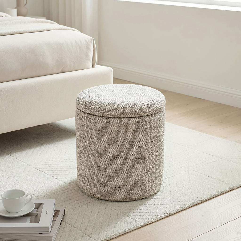 Dalia Round Storage Ottoman