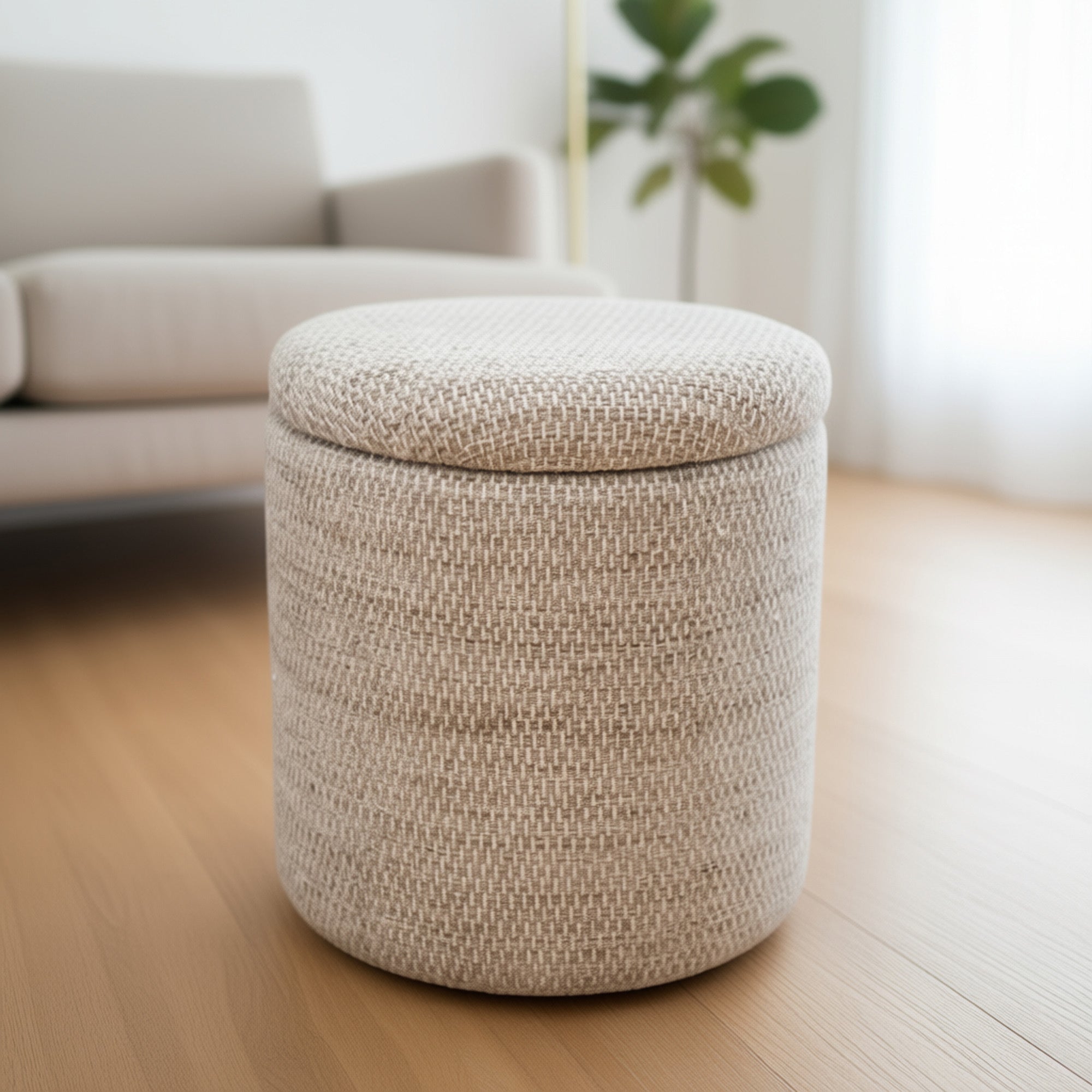 Dalia Round Storage Ottoman