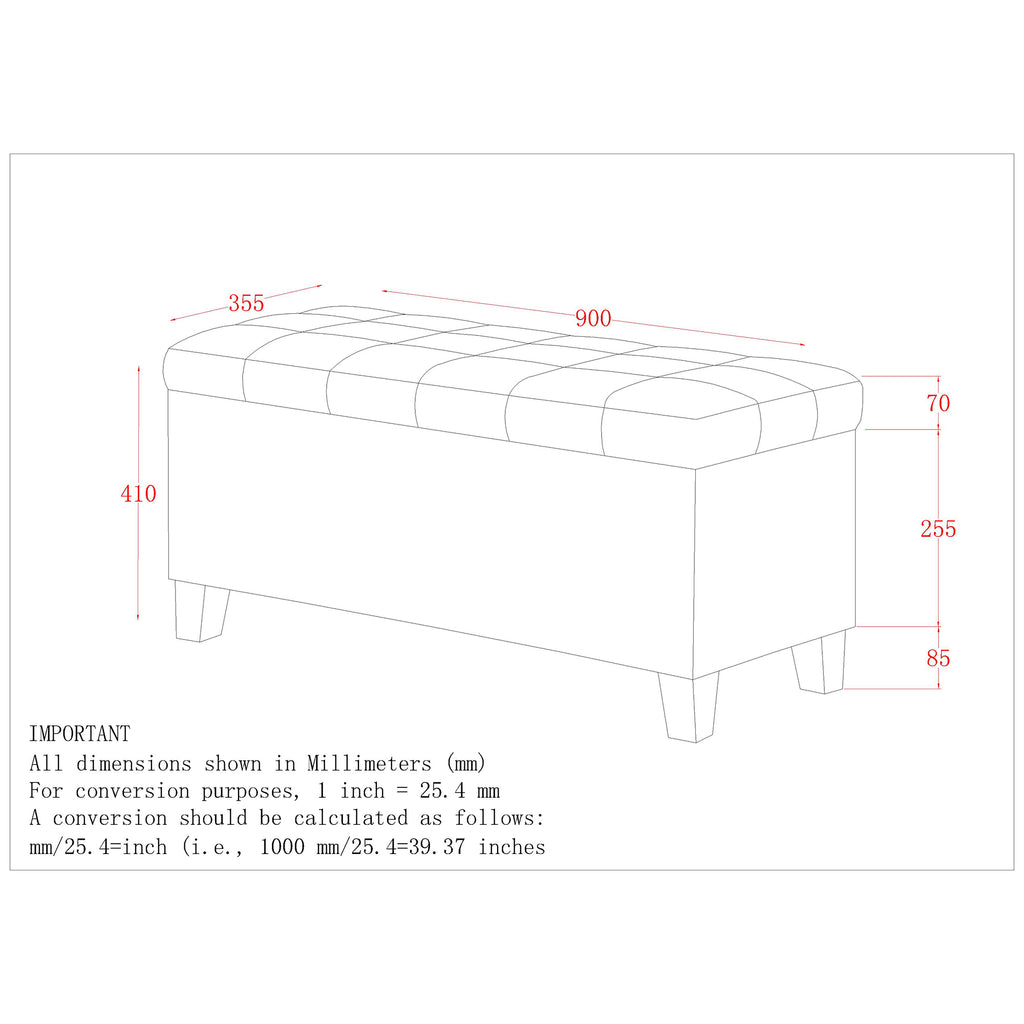 Lila Storage Ottoman Bench