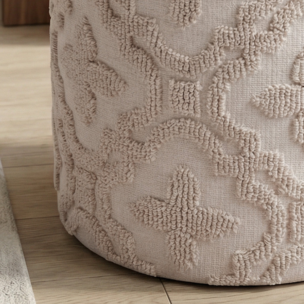 Magnolia Round Storage Ottoman