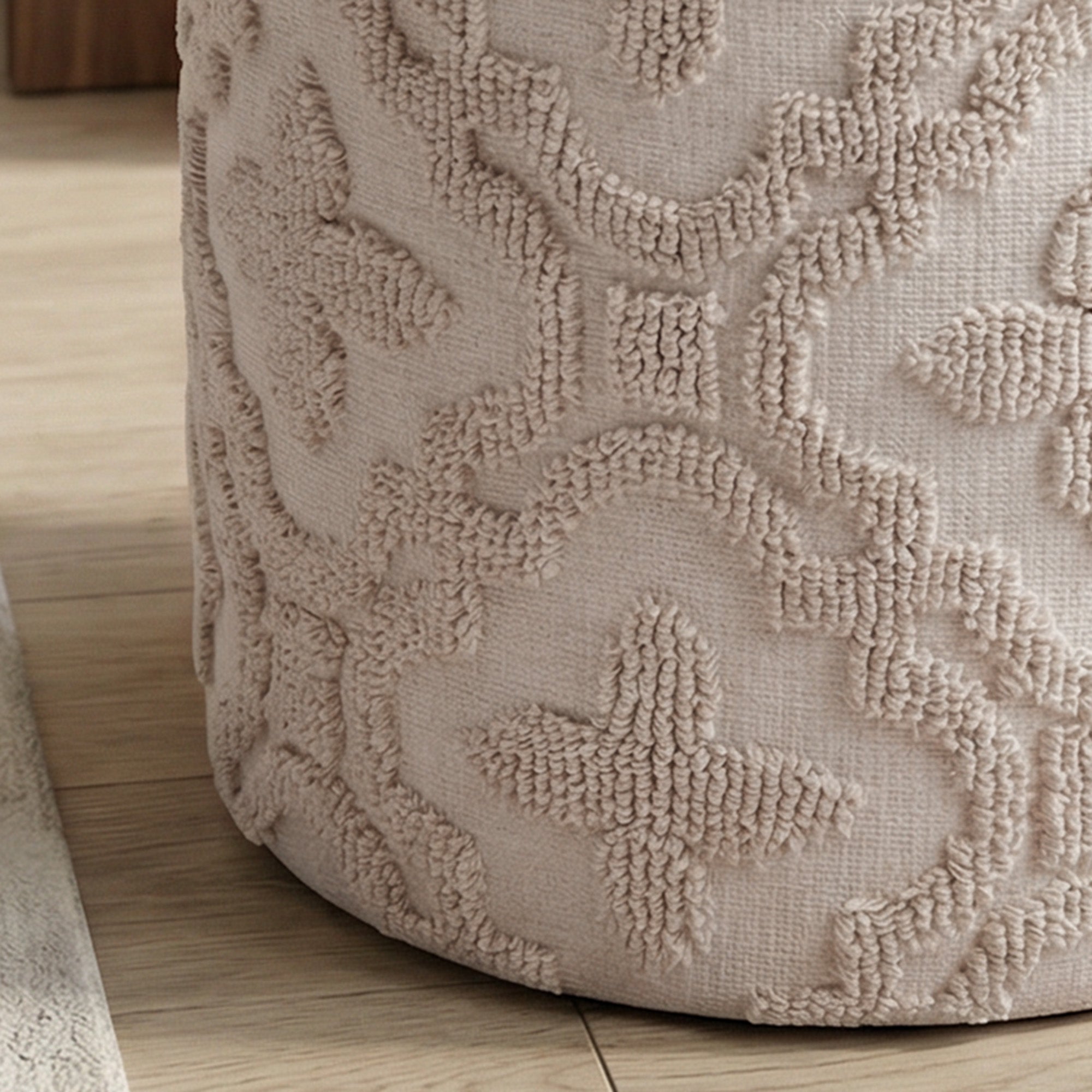 Magnolia Round Storage Ottoman