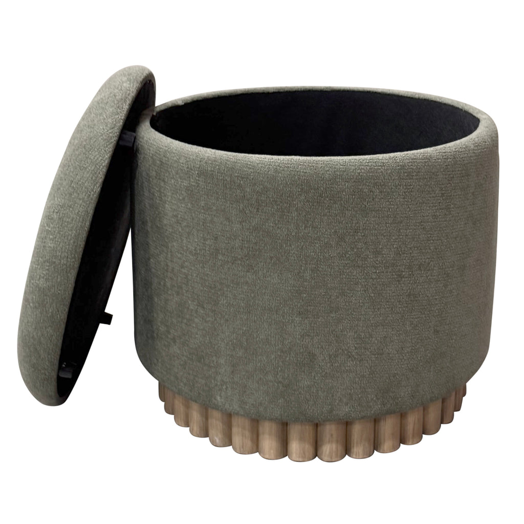 Sadie Round Storage Ottoman