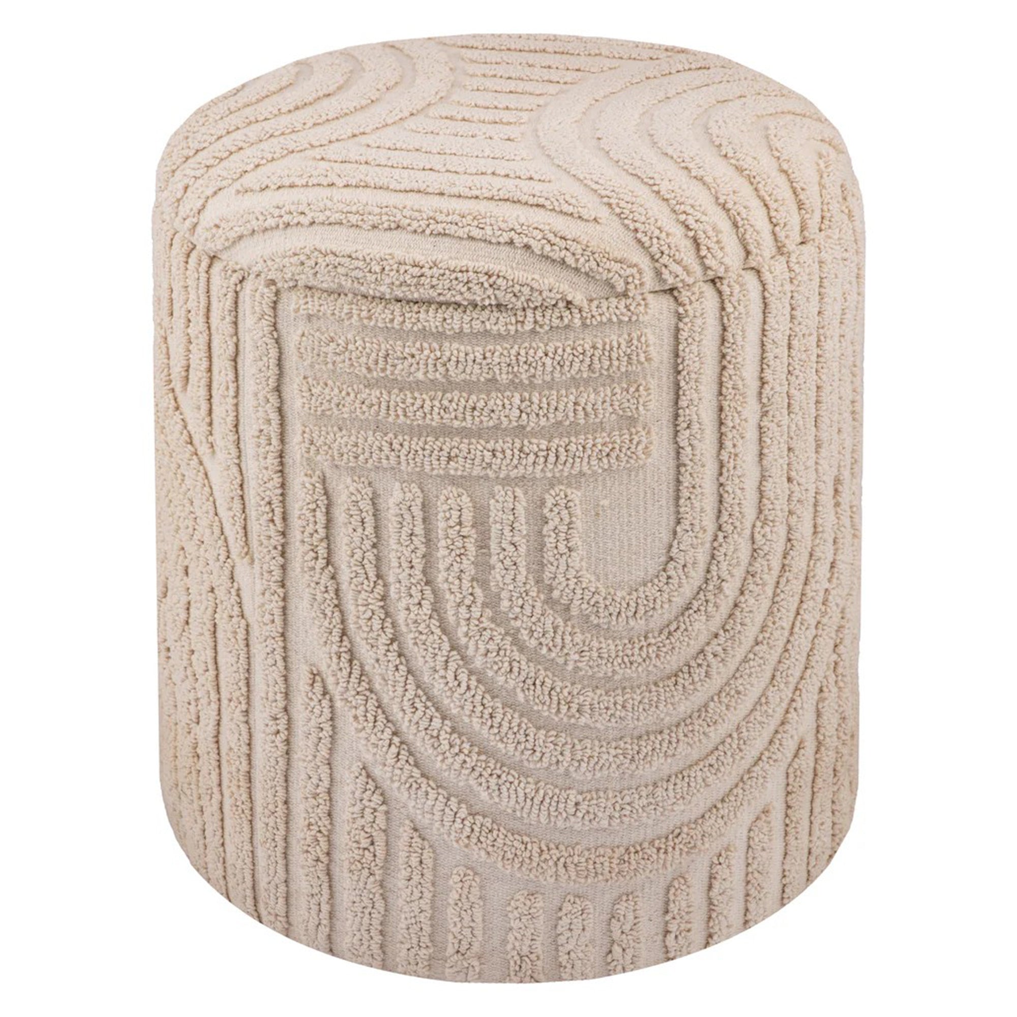 Lullu Round Storage Ottoman