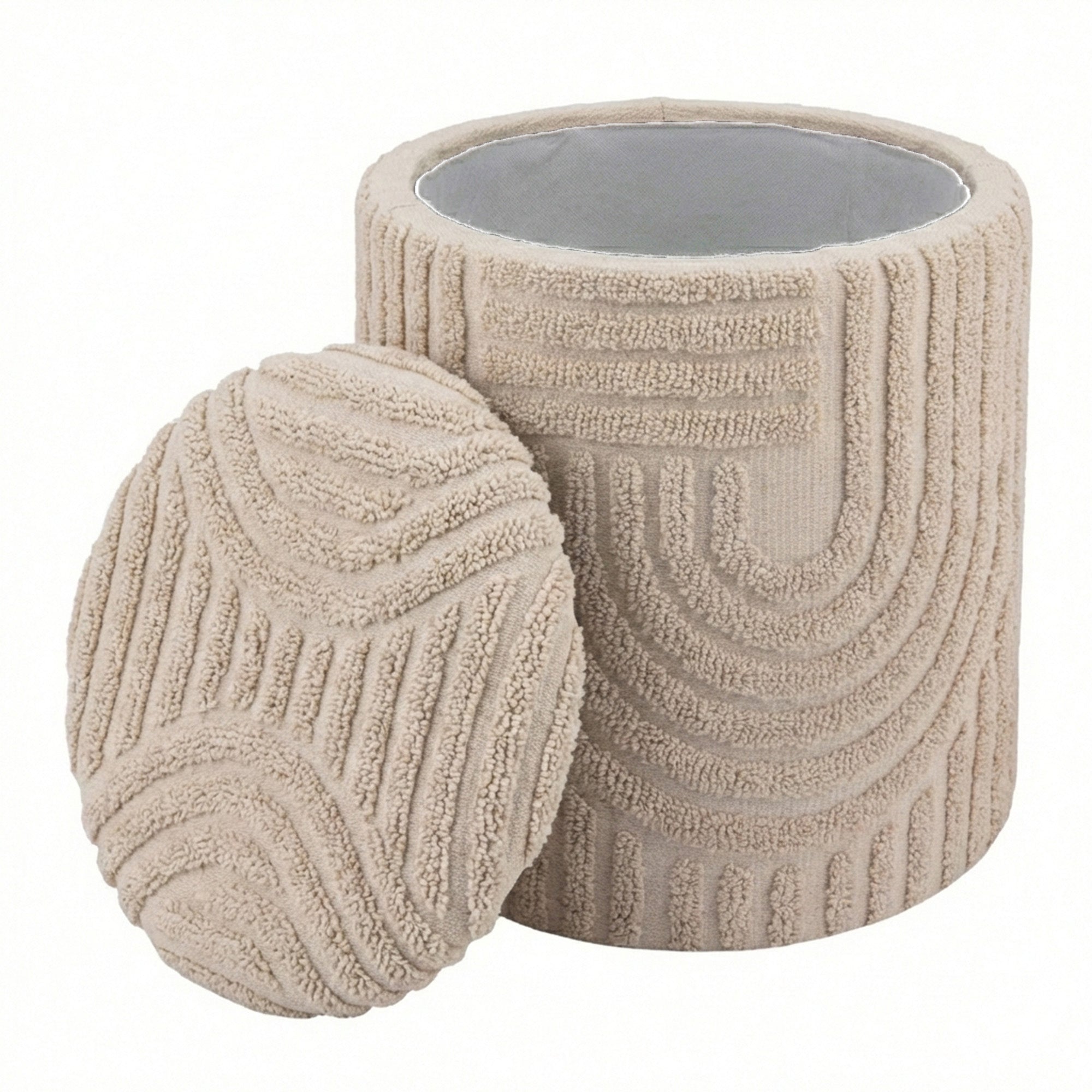 Lullu Round Storage Ottoman