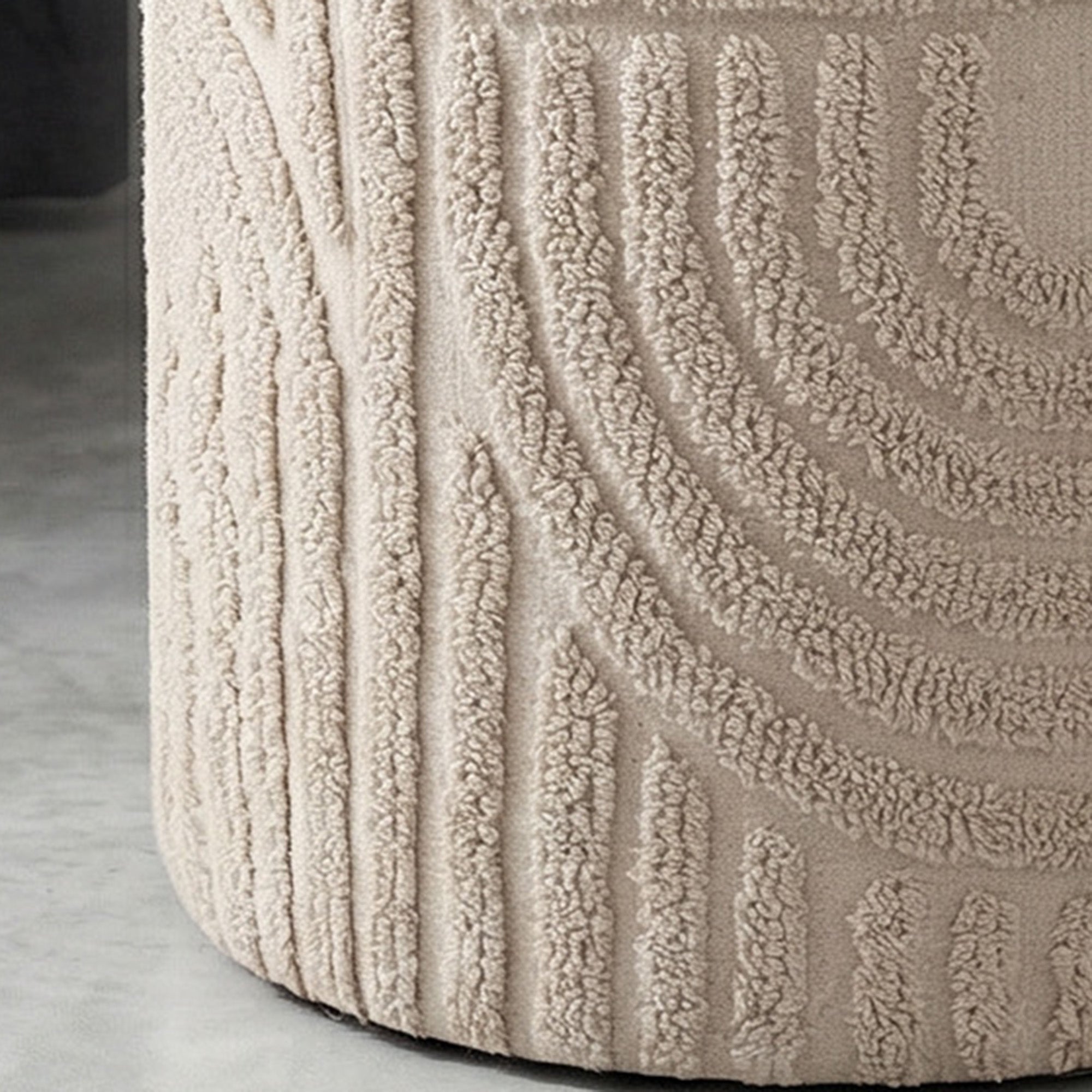 Lullu Round Storage Ottoman