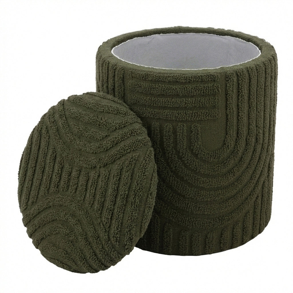Lullu Round Storage Ottoman