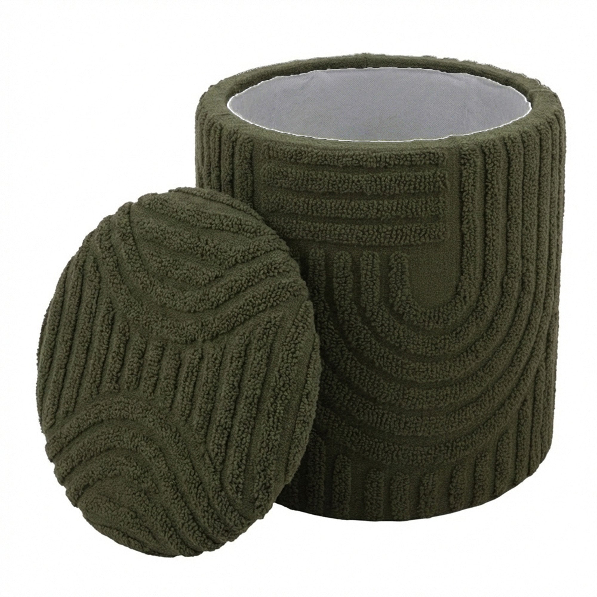 Lullu Round Storage Ottoman