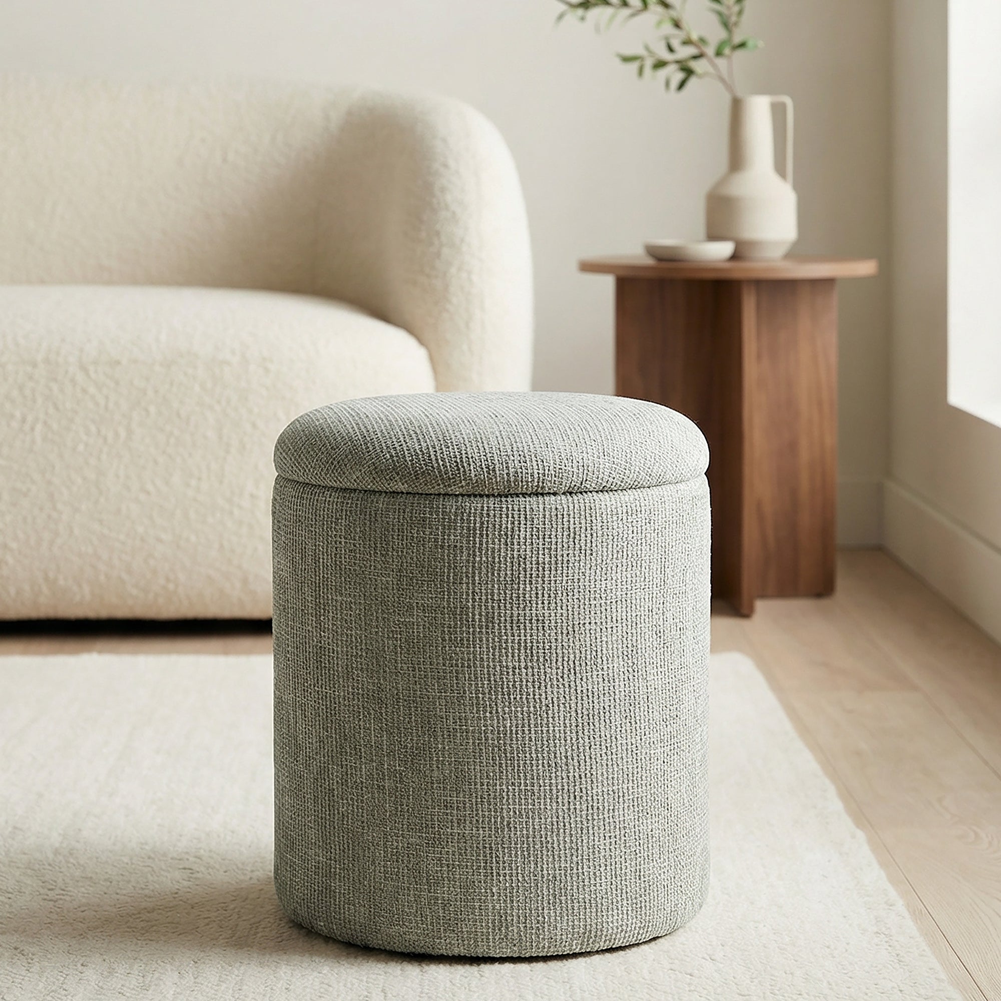 Twyla Round Storage Ottoman