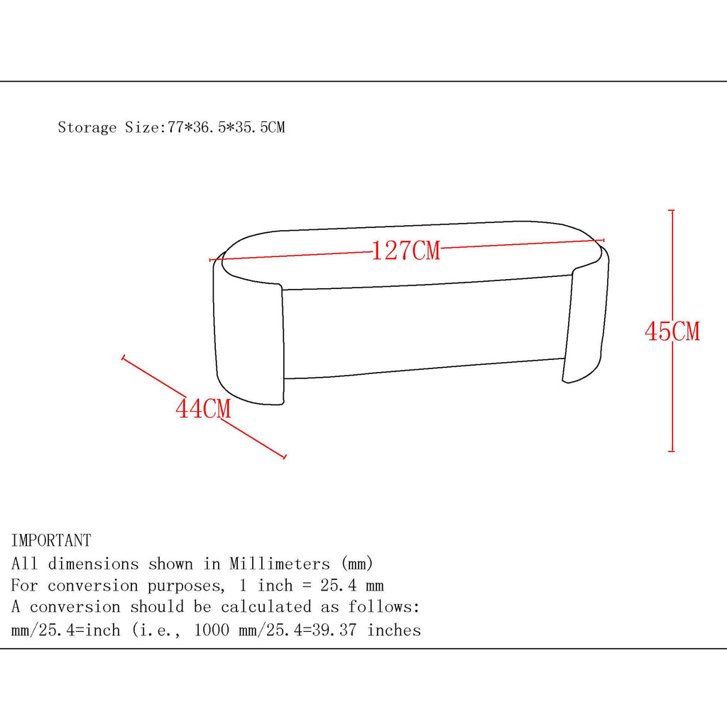 Daphne Storage Ottoman
