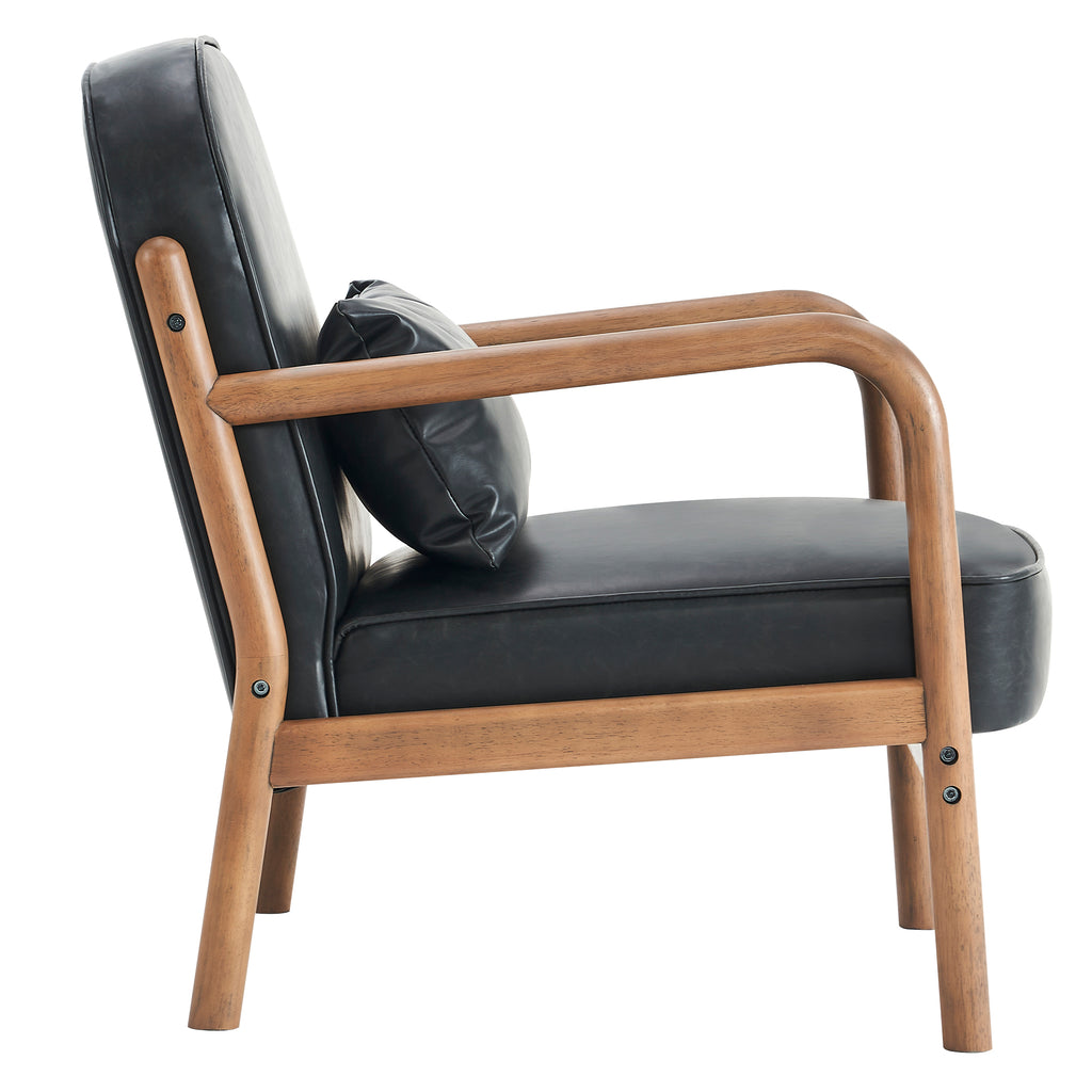 Fani Accent Chair, Faux Leather