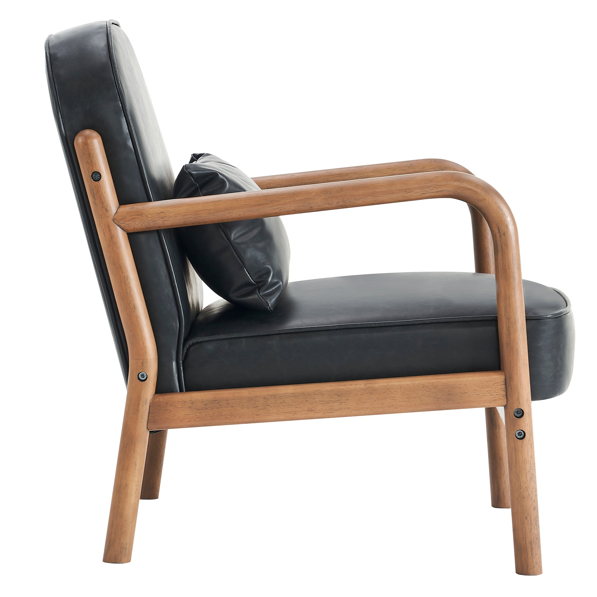 Fani Accent Chair, Faux Leather