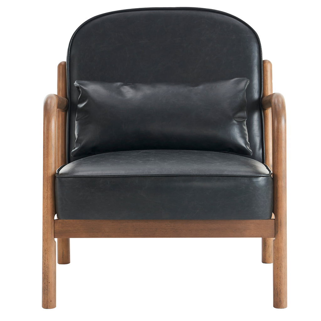 Fani Accent Chair, Faux Leather