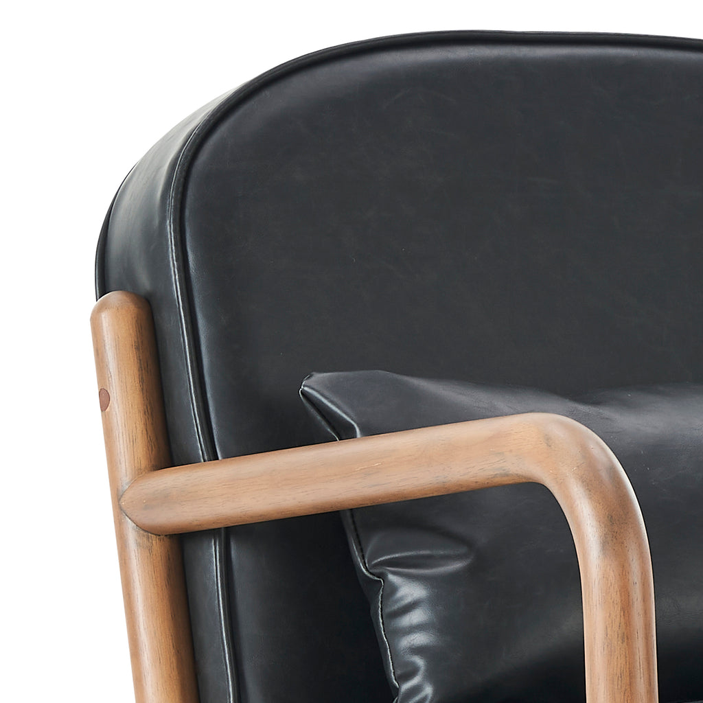 Fani Accent Chair, Faux Leather