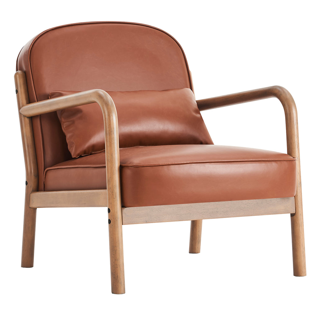 Fani Accent Chair, Faux Leather