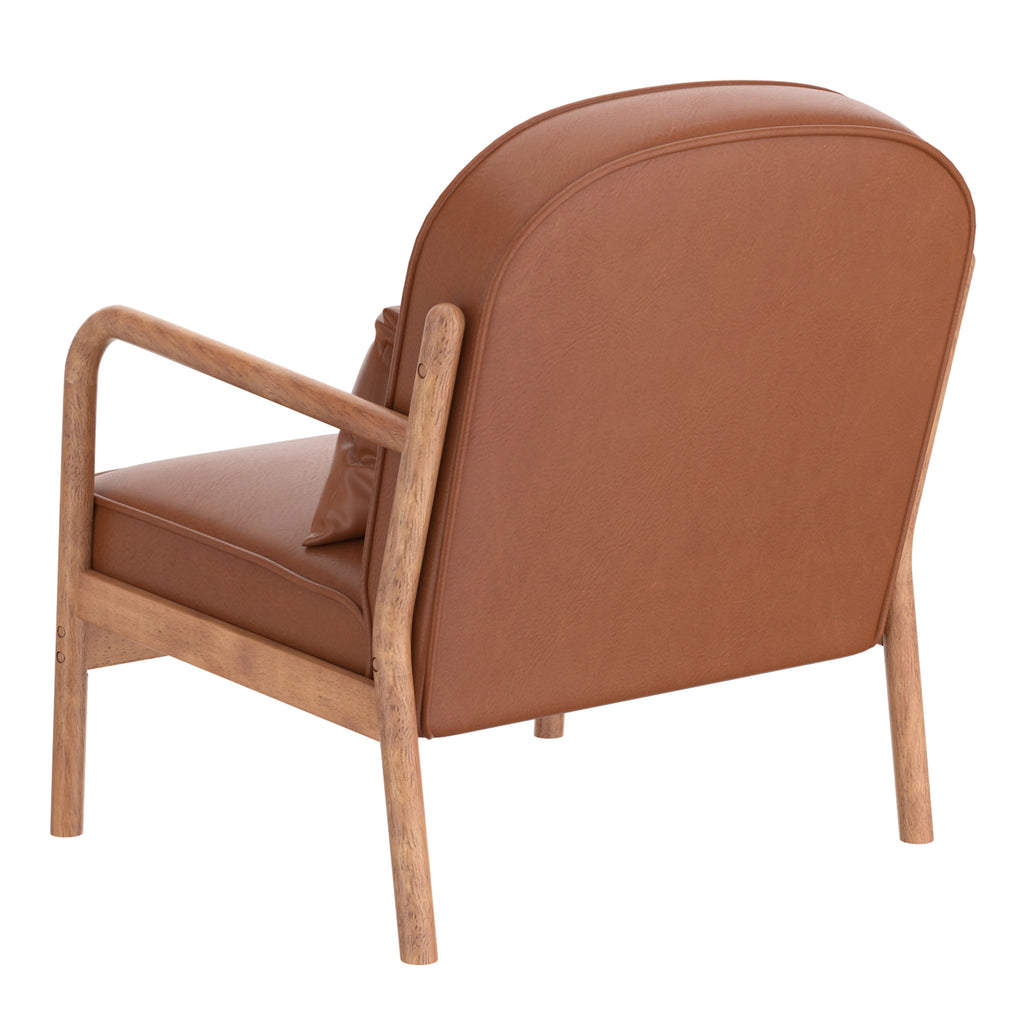 Fani Accent Chair, Faux Leather