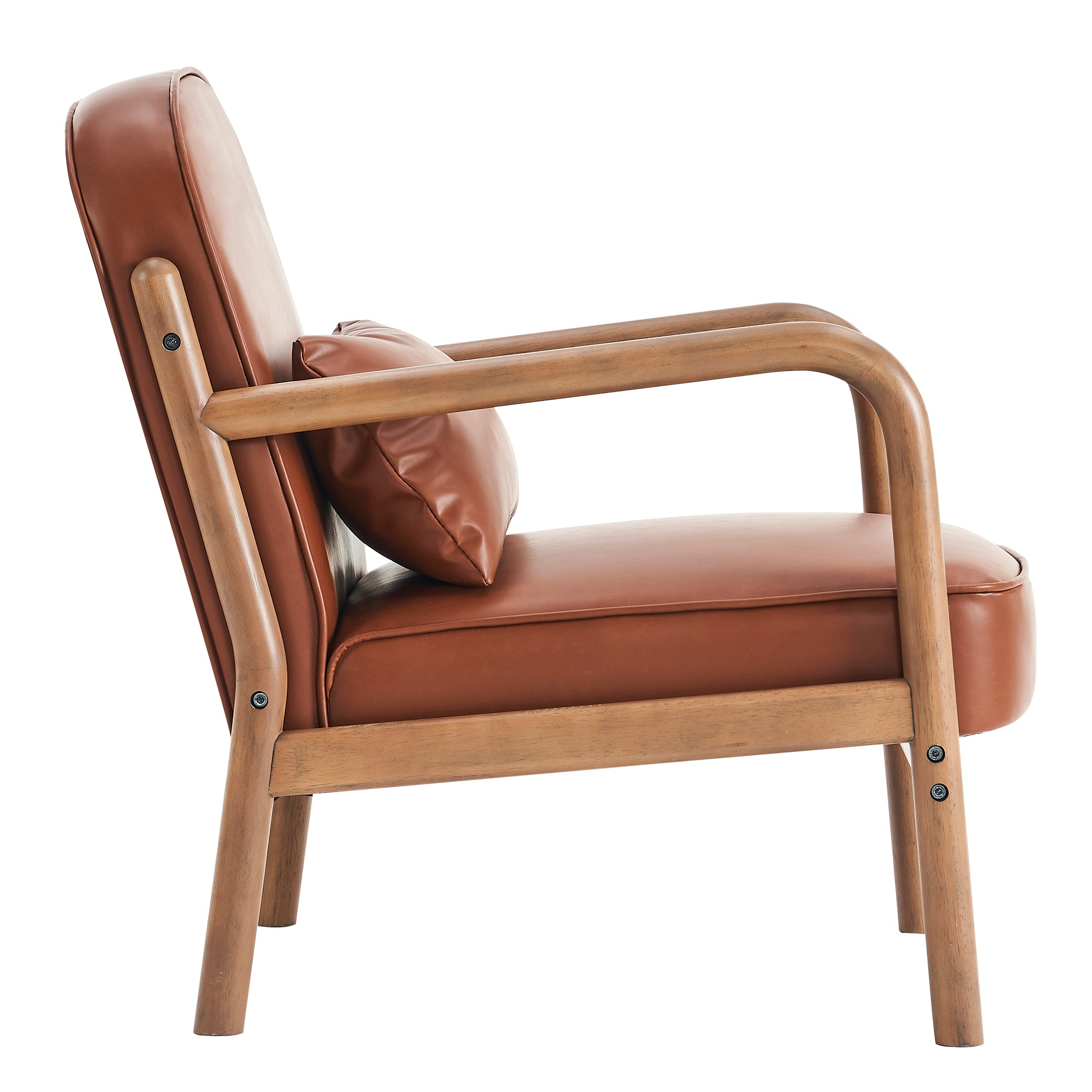 Fani Accent Chair, Faux Leather