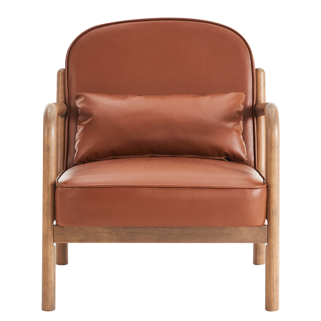 Fani Accent Chair, Faux Leather