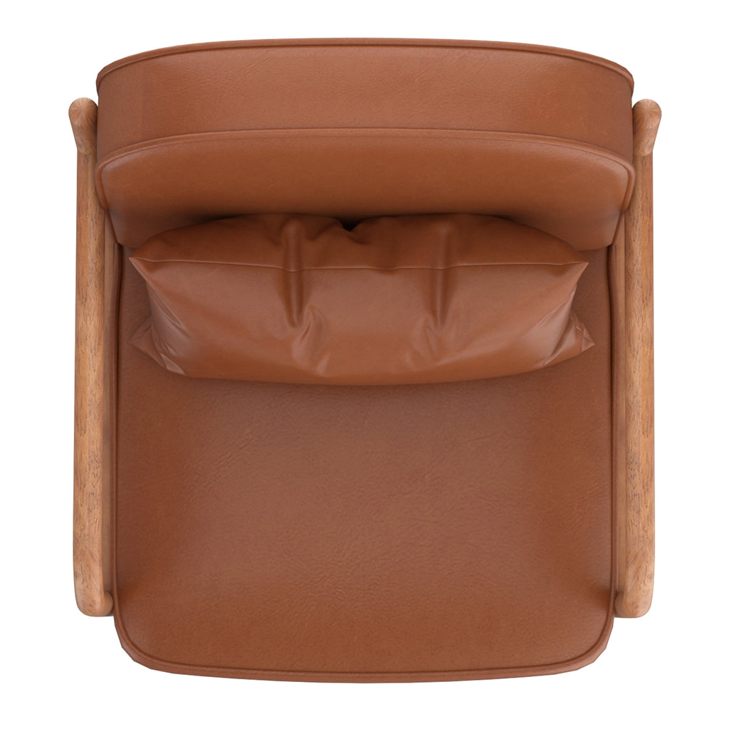 Fani Accent Chair, Faux Leather