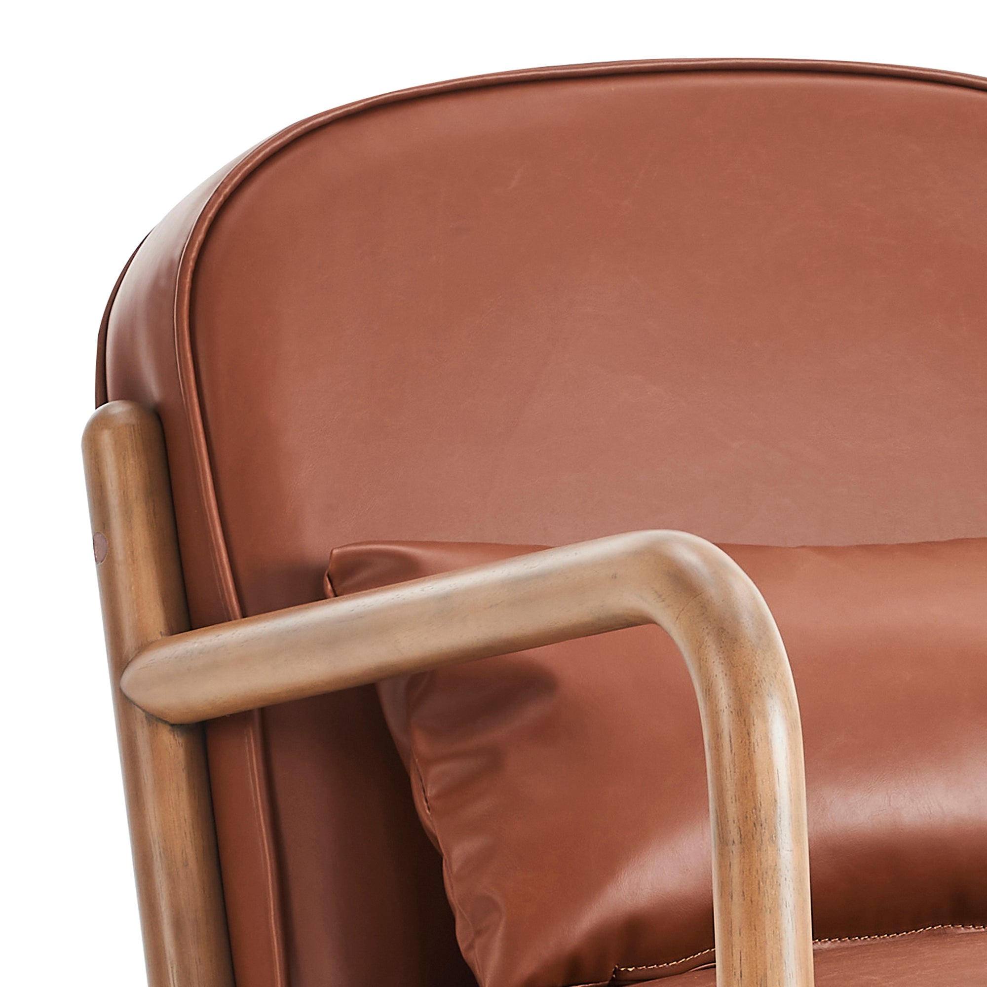 Fani Accent Chair, Faux Leather
