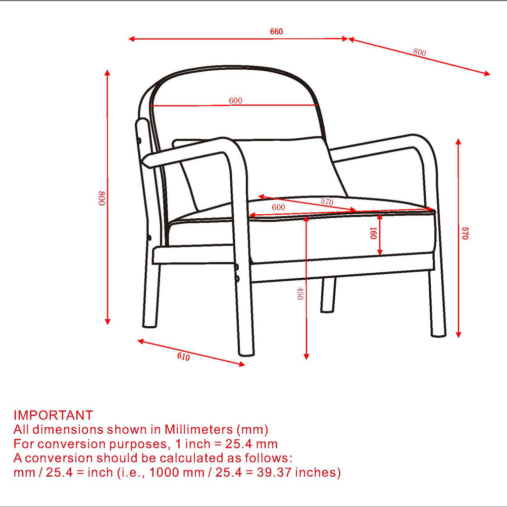 Fani Accent Chair, Fabric