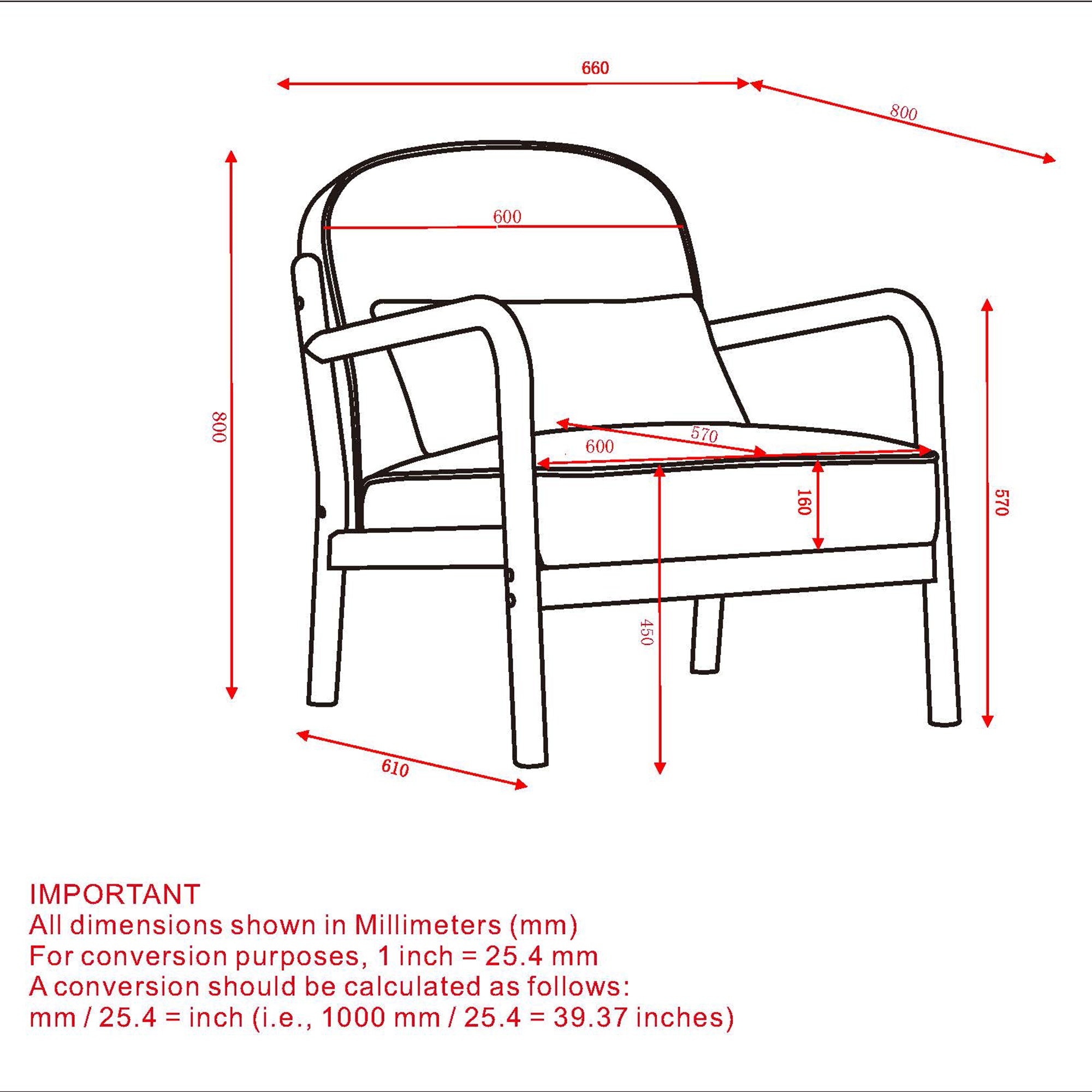 Fani Accent Chair, Fabric