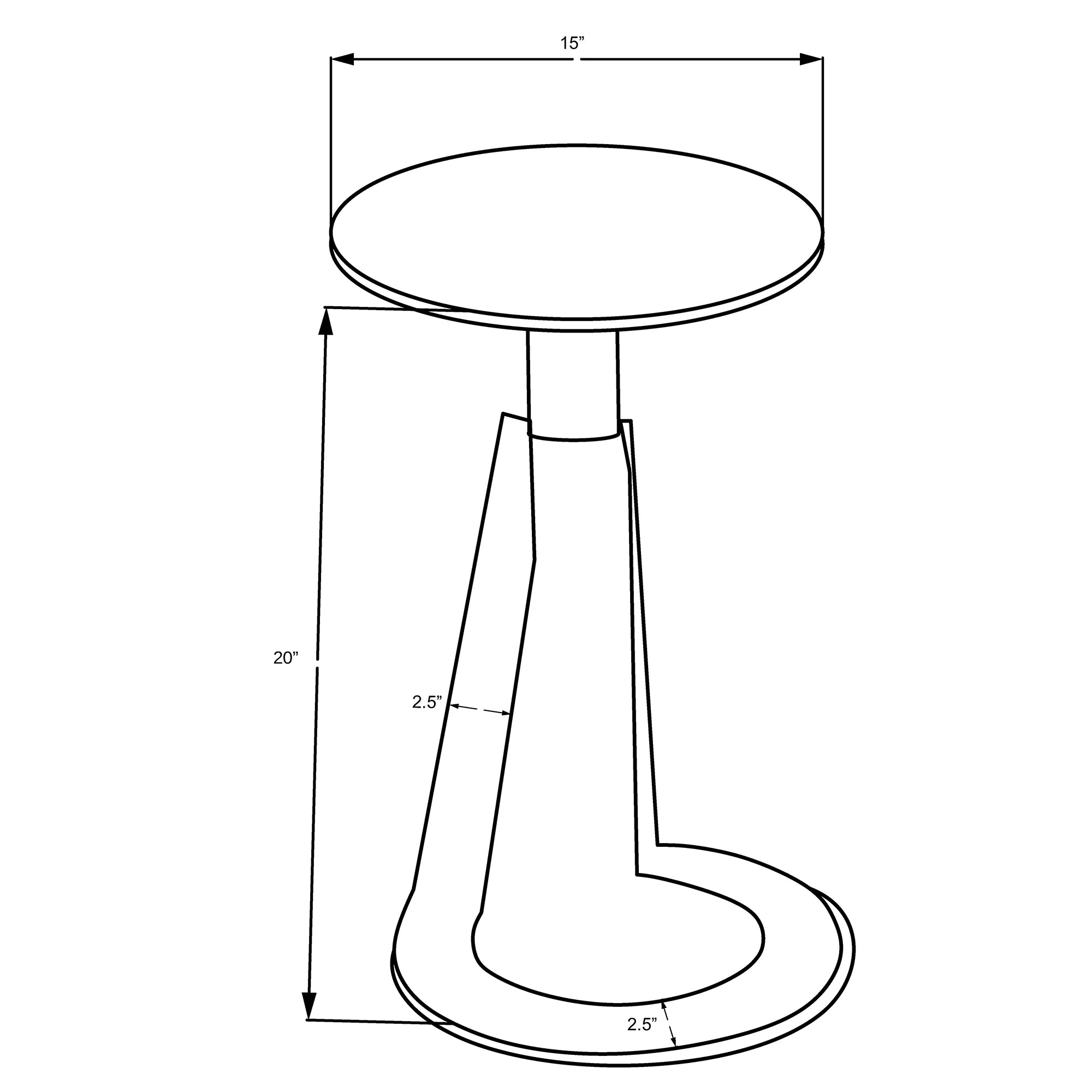 Devas Round Accent Table