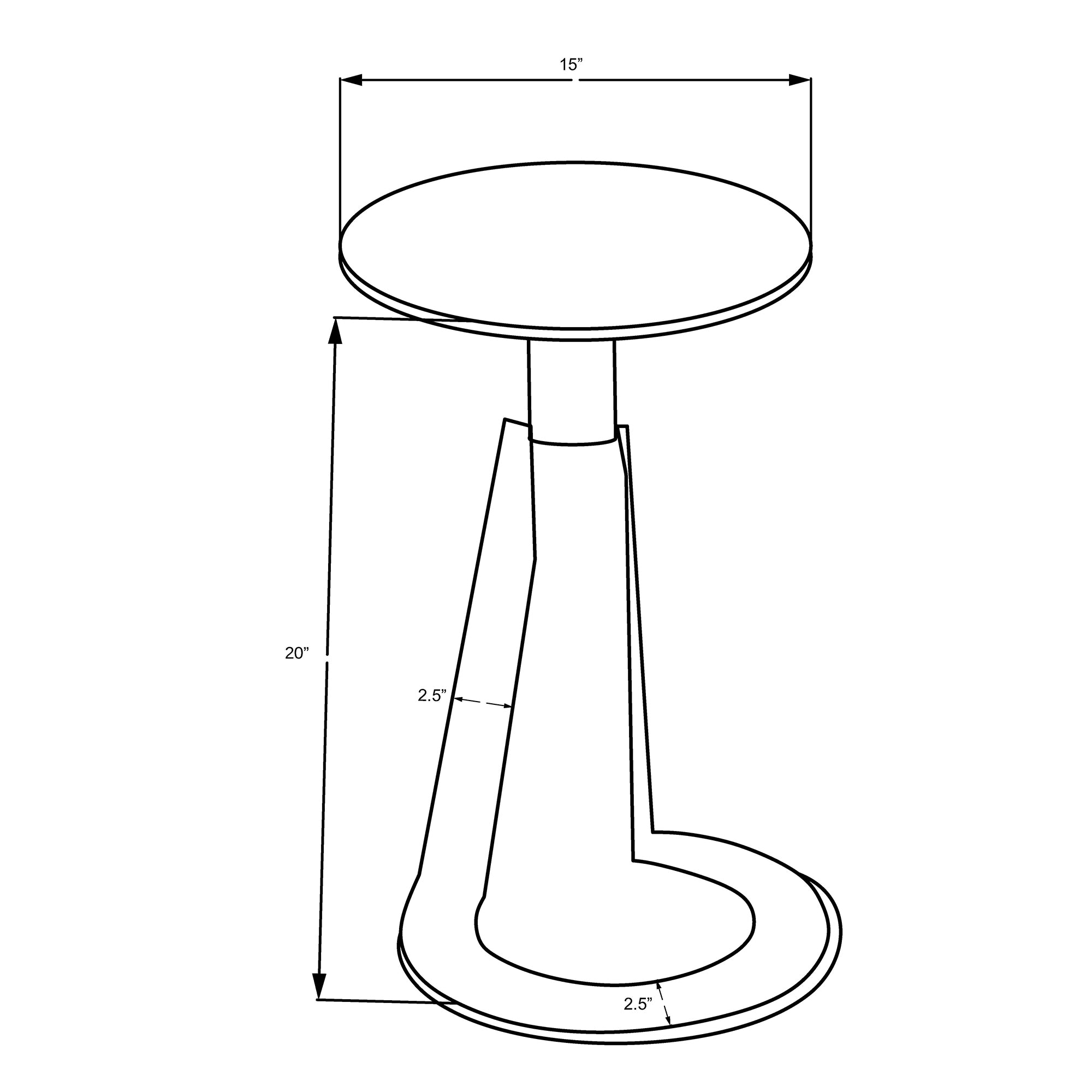 Devas Round Accent Table