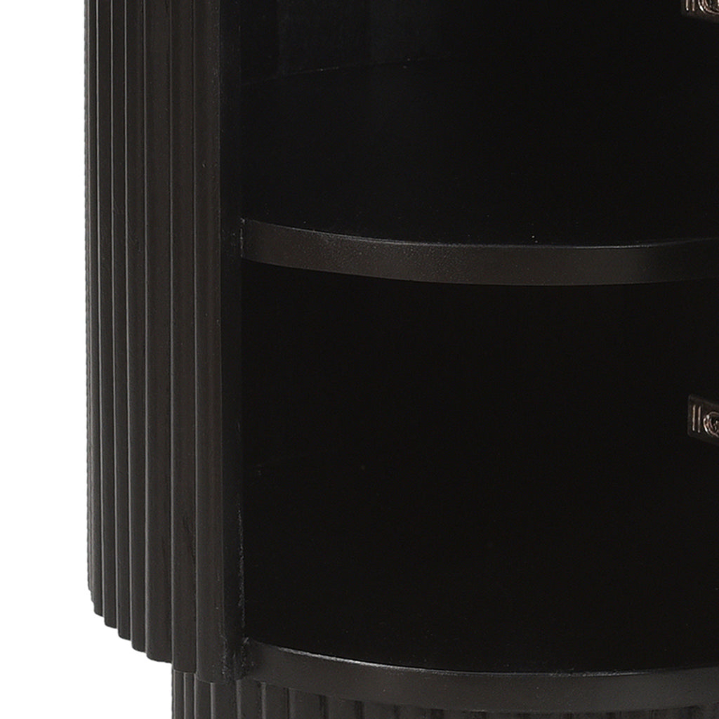 Reyna Round Accent Table W/Storage