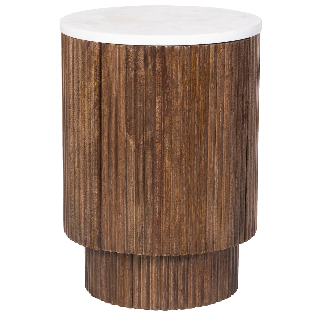 Reyna Round Accent Table W/Storage