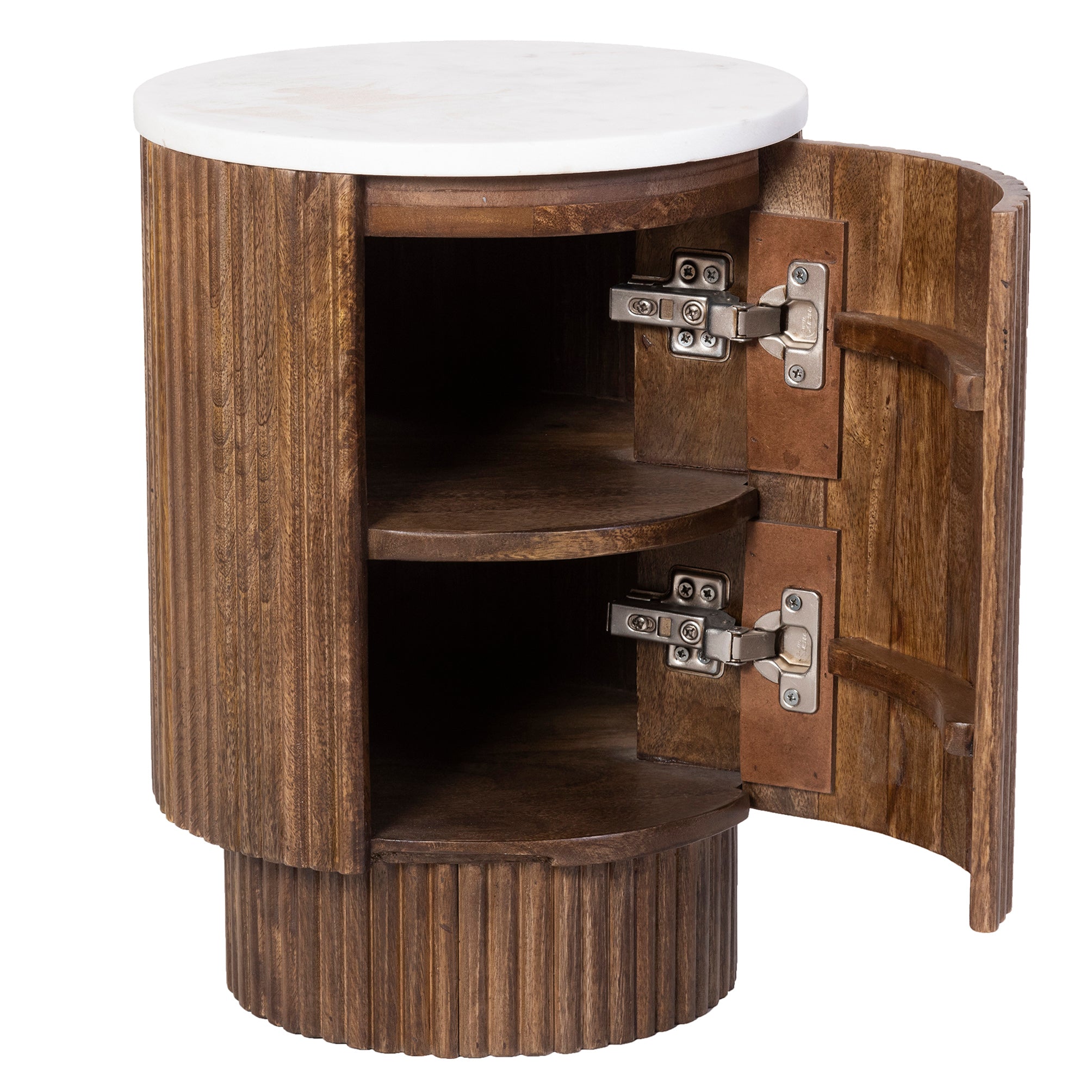 Reyna Round Accent Table W/Storage