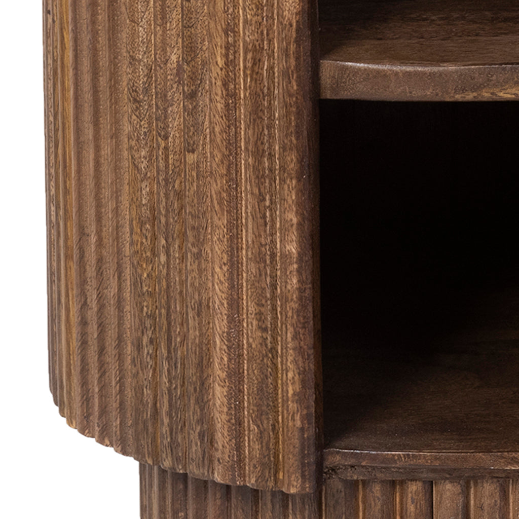 Reyna Round Accent Table W/Storage