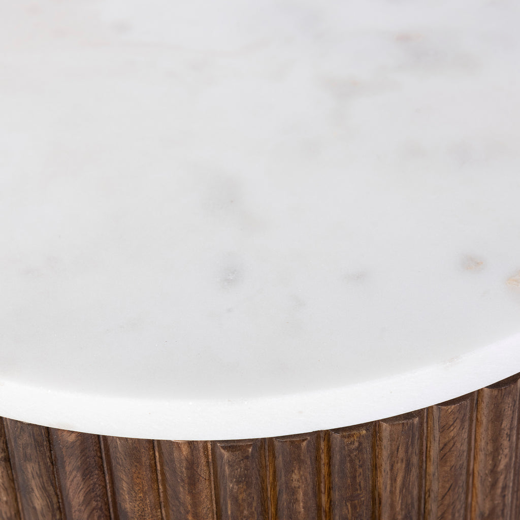 Reyna Round Accent Table W/Storage