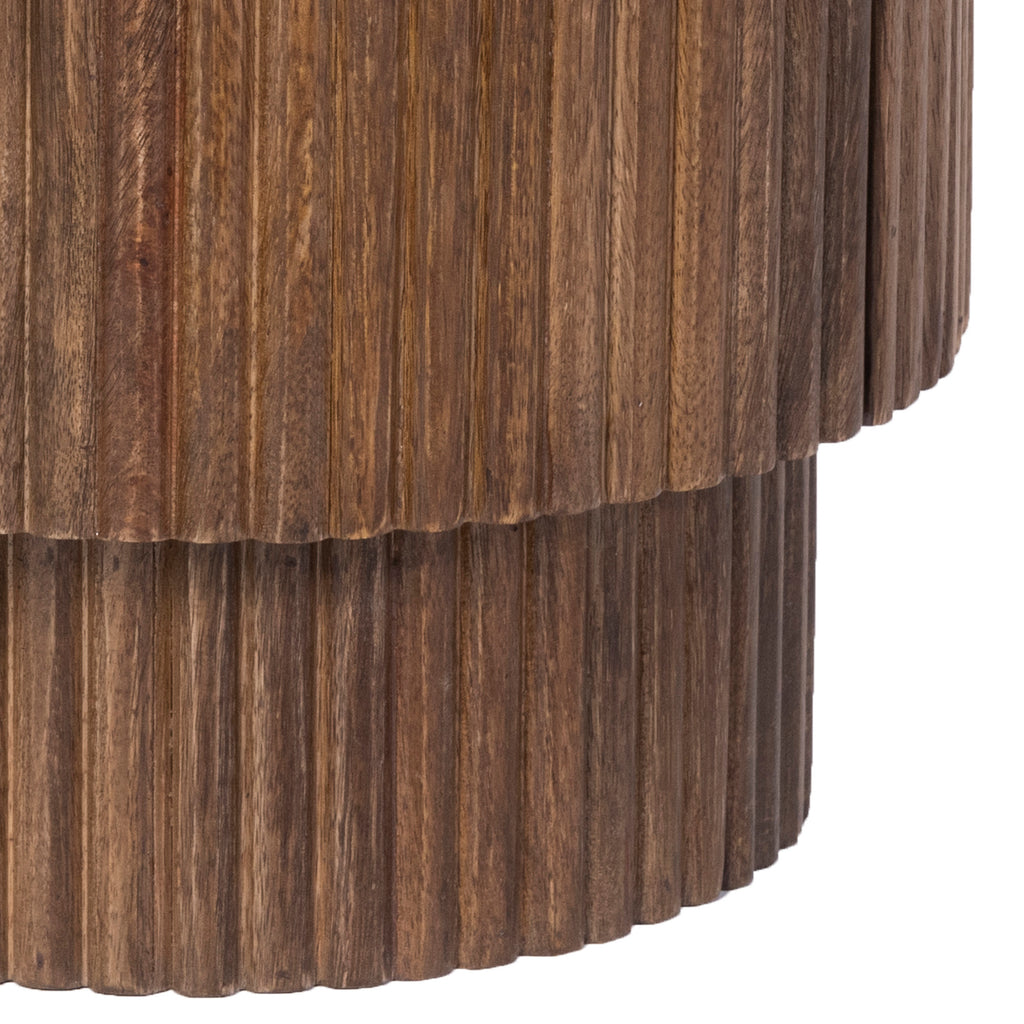 Reyna Round Accent Table W/Storage