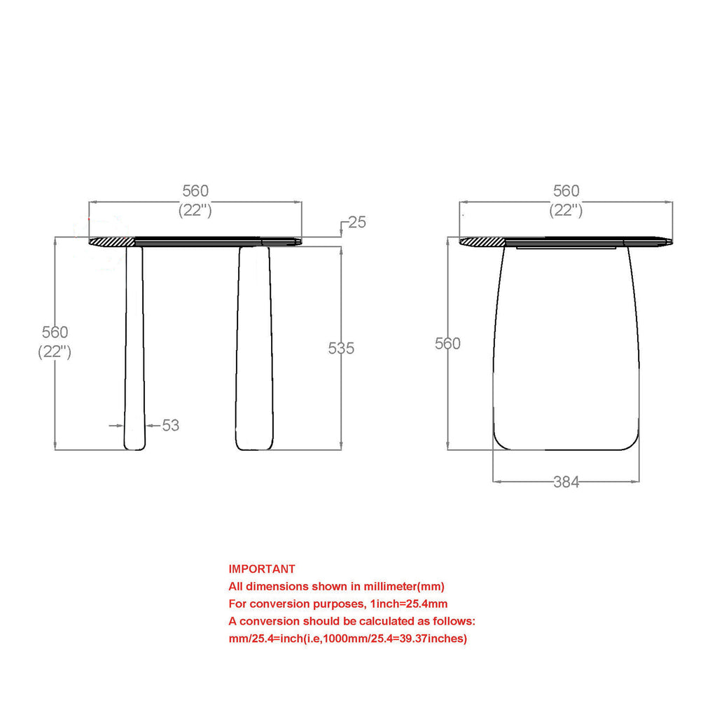 Bazul Organic Accent Table