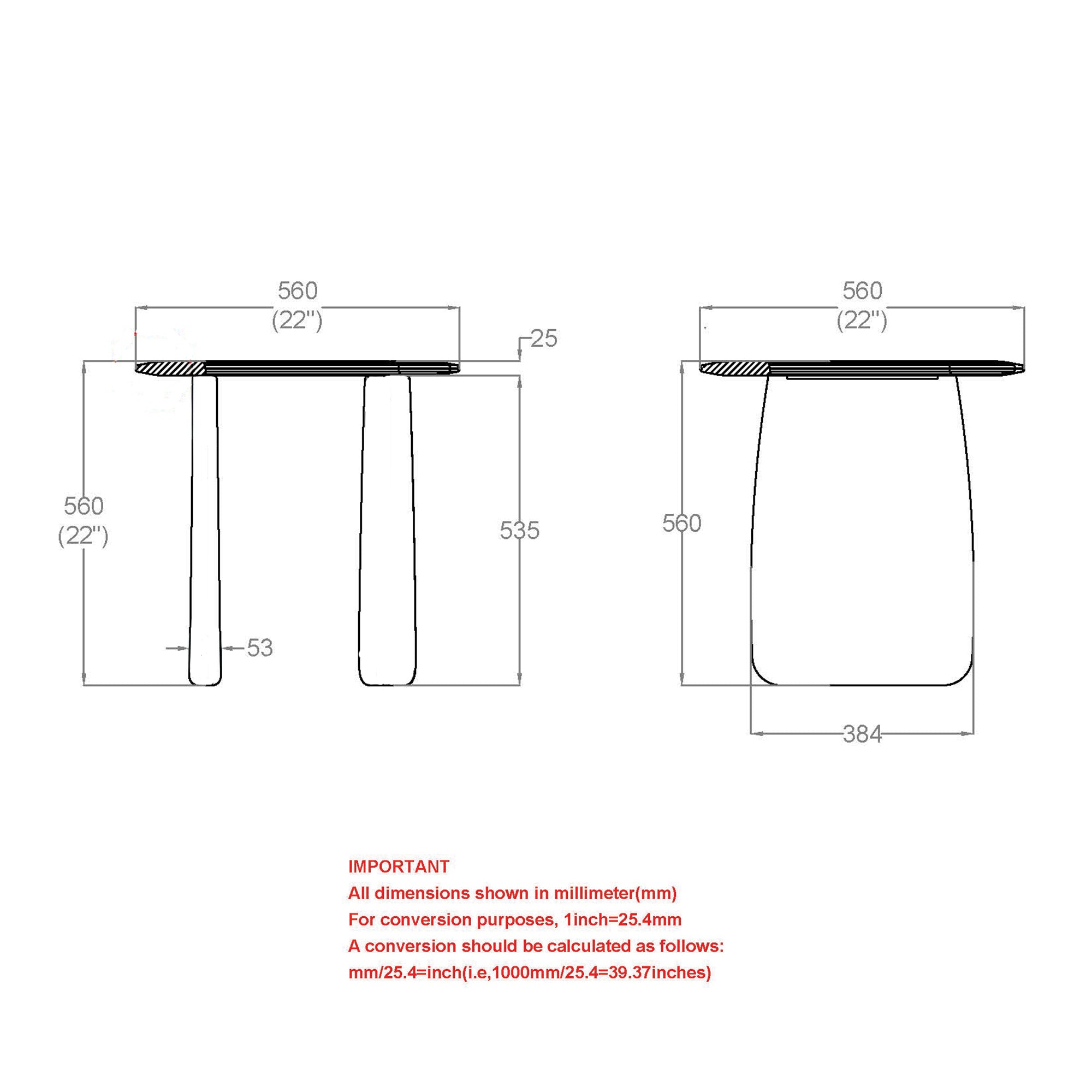 Bazul Organic Accent Table