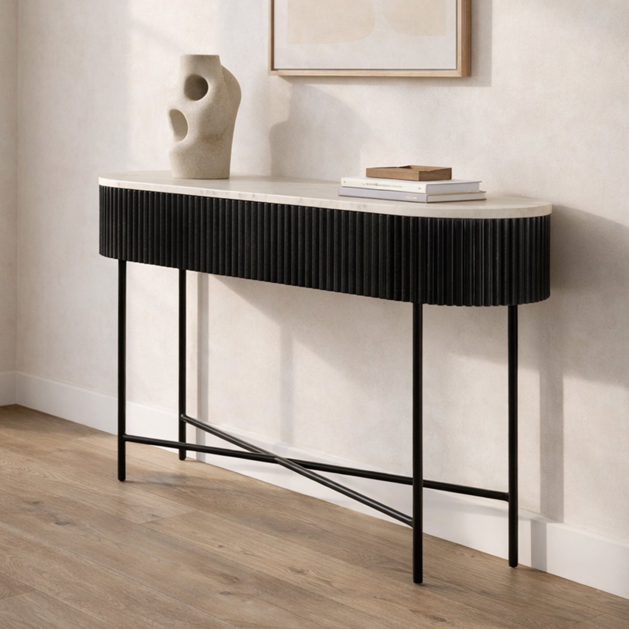 Reyna Console Table, 39" W/Drawers