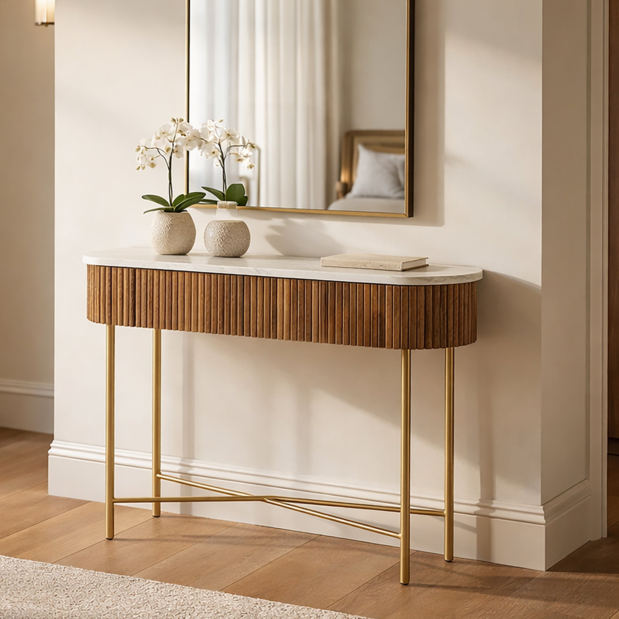 Reyna Console Table, 39" W/Drawers