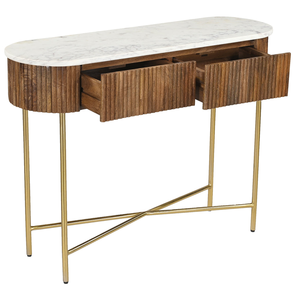 Reyna Console Table, 39" W/Drawers