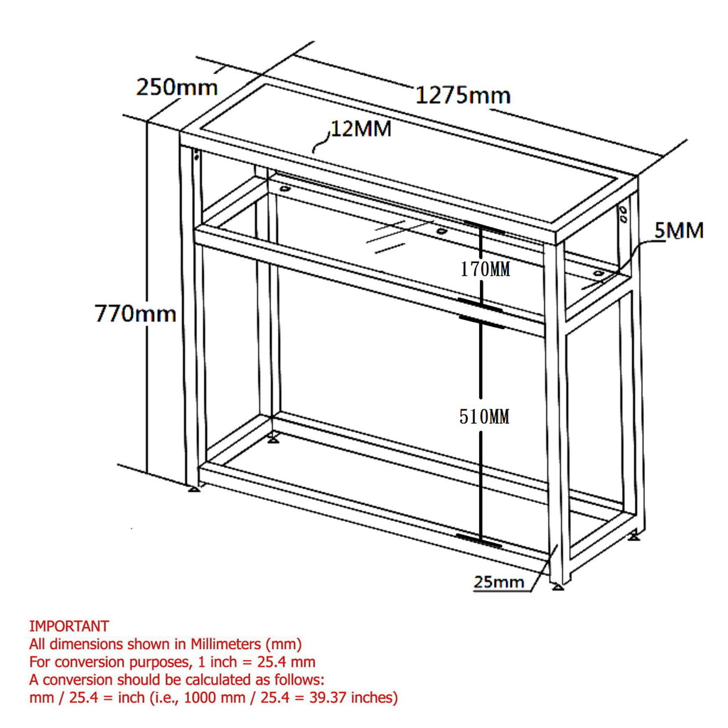 Quinn Console Table, 50.25"
