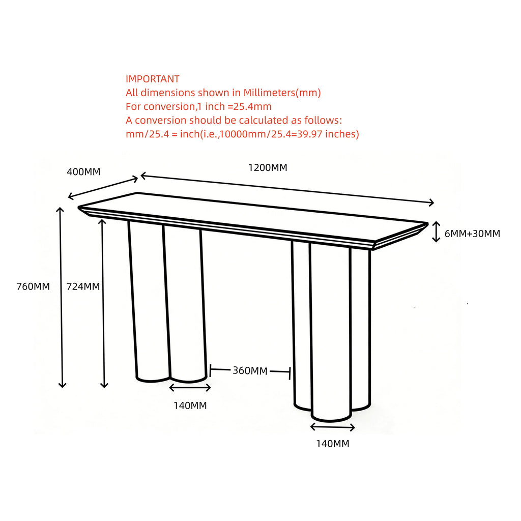 Seaton Console Table, 47.25"