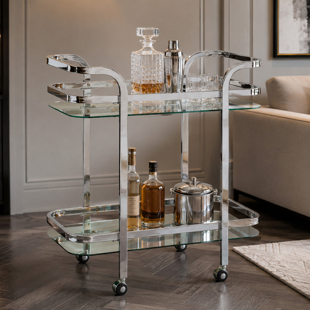 Zedd 2-Tier Bar Cart