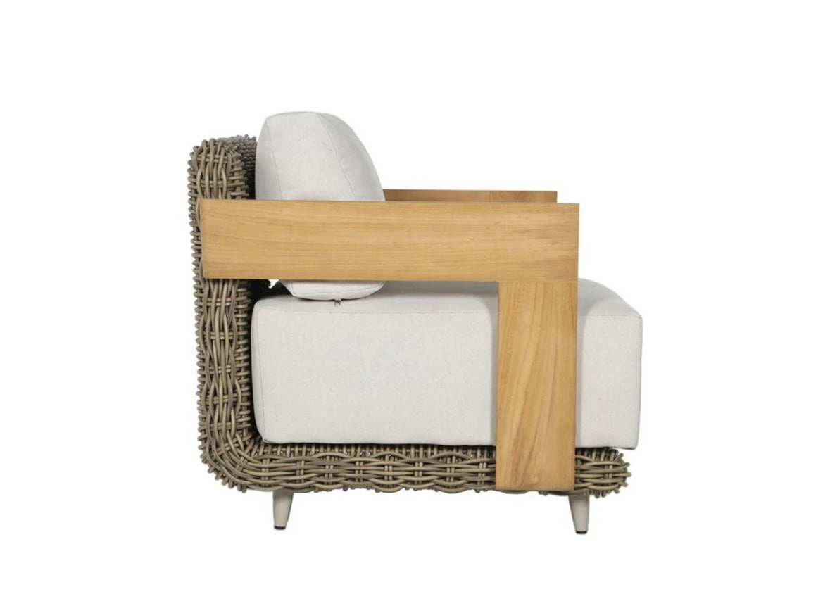 Solid Teak Accent Chair